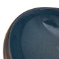 vidaXL Aufsatzwaschbecken Braun und Blau Oval 59x40x15 cm Keramik vidaXL Aufsatzwaschbecken Braun und Blau Oval 59x40x15 cm Keramik