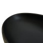 vidaXL Aufsatzwaschbecken Grau und Schwarz Oval 59x40x14 cm Keramik vidaXL Aufsatzwaschbecken Grau und Schwarz Oval 59x40x14 cm Keramik