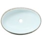 vidaXL Aufsatzwaschbecken Grau und Blau Oval 59x40x15 cm Keramik vidaXL Aufsatzwaschbecken Grau und Blau Oval 59x40x15 cm Keramik