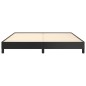 Bettgestell Schwarz 160x200 cm Kunstleder Bettgestell Schwarz 160x200 cm Kunstleder