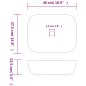 vidaXL Aufsatzwaschbecken Grau Schwarz Rechteck 48x37,5x13,5cm Keramik vidaXL Aufsatzwaschbecken Grau Schwarz Rechteck 48x37,5x13,5cm Keramik