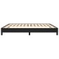 Bettgestell Schwarz 160x200 cm Kunstleder Bettgestell Schwarz 160x200 cm Kunstleder