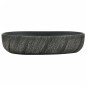 vidaXL Aufsatzwaschbecken Schwarz Oval 59x40x14 cm Keramik vidaXL Aufsatzwaschbecken Schwarz Oval 59x40x14 cm Keramik