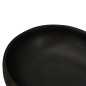 vidaXL Aufsatzwaschbecken Schwarz Oval 59x40x14 cm Keramik vidaXL Aufsatzwaschbecken Schwarz Oval 59x40x14 cm Keramik