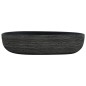 vidaXL Aufsatzwaschbecken Grau und Schwarz Oval 59x40x14 cm Keramik vidaXL Aufsatzwaschbecken Grau und Schwarz Oval 59x40x14 cm Keramik