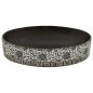 vidaXL Aufsatzwaschbecken Schwarz Blau Oval 56,5x36,5x13,5 cm Keramik vidaXL Aufsatzwaschbecken Schwarz Blau Oval 56,5x36,5x13,5 cm Keramik