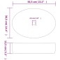 vidaXL Aufsatzwaschbecken Schwarz Blau Oval 56,5x36,5x13,5 cm Keramik vidaXL Aufsatzwaschbecken Schwarz Blau Oval 56,5x36,5x13,5 cm Keramik