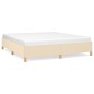 Bettgestell Creme 160x200 cm Stoff Bettgestell Creme 160x200 cm Stoff