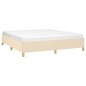 Bettgestell Creme 160x200 cm Stoff Bettgestell Creme 160x200 cm Stoff
