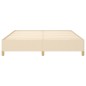 Bettgestell Creme 160x200 cm Stoff Bettgestell Creme 160x200 cm Stoff
