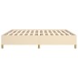 Bettgestell Creme 160x200 cm Stoff Bettgestell Creme 160x200 cm Stoff
