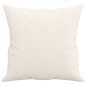 vidaXL Zierkissen 2 Stk. Creme 40x40 cm Kunstleder vidaXL Zierkissen 2 Stk. Creme 40x40 cm Kunstleder