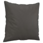 vidaXL Zierkissen 2 Stk. Grau 40x40 cm Kunstleder vidaXL Zierkissen 2 Stk. Grau 40x40 cm Kunstleder