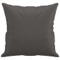 vidaXL Zierkissen 2 Stk. Grau 40x40 cm Kunstleder vidaXL Zierkissen 2 Stk. Grau 40x40 cm Kunstleder