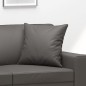 vidaXL Zierkissen 2 Stk. Grau 40x40 cm Kunstleder vidaXL Zierkissen 2 Stk. Grau 40x40 cm Kunstleder