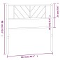 vidaXL Kopfteil Metall Weiß 107 cm vidaXL Kopfteil Metall Weiß 107 cm