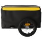 vidaXL Lastenanhänger für Fahrrad Schwarz und Gelb 30 kg Eisen vidaXL Lastenanhänger für Fahrrad Schwarz und Gelb 30 kg Eisen