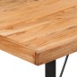 vidaXL Bartisch 110x55x107 cm Massivholz Akazie und Eisen vidaXL Bartisch 110x55x107 cm Massivholz Akazie und Eisen