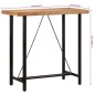 vidaXL Bartisch 110x55x107 cm Massivholz Akazie und Eisen vidaXL Bartisch 110x55x107 cm Massivholz Akazie und Eisen