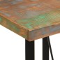 vidaXL Bartisch 55x55x107 cm Altholz Massiv und Eisen