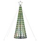 vidaXL Weihnachtsbaum Kegelform 275 LEDs Mehrfarbig 180 cm vidaXL Weihnachtsbaum Kegelform 275 LEDs Mehrfarbig 180 cm