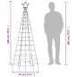 vidaXL LED-Weihnachtsbaum mit Erdspießen 220 LEDs Kaltweiß 180 cm vidaXL LED-Weihnachtsbaum mit Erdspießen 220 LEDs Kaltweiß 180 cm