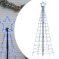 vidaXL LED-Weihnachtsbaum mit Erdspießen 220 LEDs Blau 180 cm vidaXL LED-Weihnachtsbaum mit Erdspießen 220 LEDs Blau 180 cm