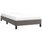 vidaXL Bettgestell Grau 100x200 cm Kunstleder vidaXL Bettgestell Grau 100x200 cm Kunstleder