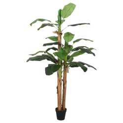 vidaXL Bananenbaum Künstlich 9 Blätter 120 cm Grün