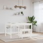 vidaXL Flurbank Weiß 60x28x45 cm Massivholz Kiefer vidaXL Flurbank Weiß 60x28x45 cm Massivholz Kiefer