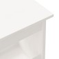 vidaXL Flurbank Weiß 60x28x45 cm Massivholz Kiefer vidaXL Flurbank Weiß 60x28x45 cm Massivholz Kiefer