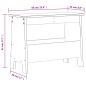 vidaXL Flurbank Weiß 60x28x45 cm Massivholz Kiefer vidaXL Flurbank Weiß 60x28x45 cm Massivholz Kiefer