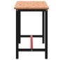 vidaXL Werkbank 220x55x81,5 cm Massivholz Buche und Metall vidaXL Werkbank 220x55x81,5 cm Massivholz Buche und Metall