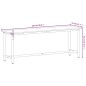 vidaXL Werkbank 220x55x81,5 cm Massivholz Buche und Metall vidaXL Werkbank 220x55x81,5 cm Massivholz Buche und Metall