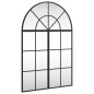 vidaXL Wandspiegel Schwarz 60x90 cm Gewölbt Eisen vidaXL Wandspiegel Schwarz 60x90 cm Gewölbt Eisen