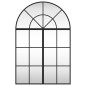 vidaXL Wandspiegel Schwarz 60x90 cm Gewölbt Eisen vidaXL Wandspiegel Schwarz 60x90 cm Gewölbt Eisen