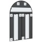 vidaXL Wandspiegel Schwarz 60x90 cm Gewölbt Eisen vidaXL Wandspiegel Schwarz 60x90 cm Gewölbt Eisen