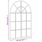 vidaXL Wandspiegel Schwarz 60x90 cm Gewölbt Eisen vidaXL Wandspiegel Schwarz 60x90 cm Gewölbt Eisen