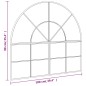 vidaXL Wandspiegel Schwarz 100x90 cm Gewölbt Eisen vidaXL Wandspiegel Schwarz 100x90 cm Gewölbt Eisen