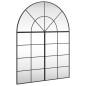 vidaXL Wandspiegel Schwarz 100x130 cm Gewölbt Eisen vidaXL Wandspiegel Schwarz 100x130 cm Gewölbt Eisen