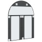 vidaXL Wandspiegel Schwarz 100x130 cm Gewölbt Eisen vidaXL Wandspiegel Schwarz 100x130 cm Gewölbt Eisen