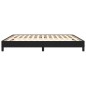 Bettgestell Schwarz 180x200 cm Kunstleder Bettgestell Schwarz 180x200 cm Kunstleder