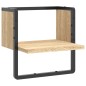 vidaXL Wandregal mit Stange Sonoma-Eiche 30x25x30 cm vidaXL Wandregal mit Stange Sonoma-Eiche 30x25x30 cm