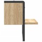 vidaXL Wandregal mit Stange Sonoma-Eiche 30x25x30 cm vidaXL Wandregal mit Stange Sonoma-Eiche 30x25x30 cm
