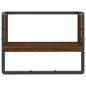 vidaXL Wandregal mit Stange Braun Eichen-Optik 40x25x30 cm vidaXL Wandregal mit Stange Braun Eichen-Optik 40x25x30 cm