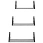 vidaXL 3-tlg. Wandregal-Set Grau Sonoma Holzwerkstoff vidaXL 3-tlg. Wandregal-Set Grau Sonoma Holzwerkstoff