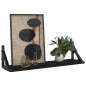 vidaXL Wandregale 2 Stk. Schwarz 60x15x15,5 cm vidaXL Wandregale 2 Stk. Schwarz 60x15x15,5 cm