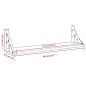 vidaXL Wandregale 2 Stk. Schwarz 60x15x15,5 cm vidaXL Wandregale 2 Stk. Schwarz 60x15x15,5 cm