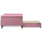 vidaXL Tagesbett Ausziehbar Rosa 100x200 cm Samt vidaXL Tagesbett Ausziehbar Rosa 100x200 cm Samt