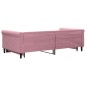 vidaXL Tagesbett Ausziehbar Rosa 100x200 cm Samt vidaXL Tagesbett Ausziehbar Rosa 100x200 cm Samt